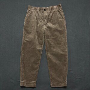 I Love Ugly Kobe Pants Mens M Beige Corduroy Regular rise Cropped Wide Straight